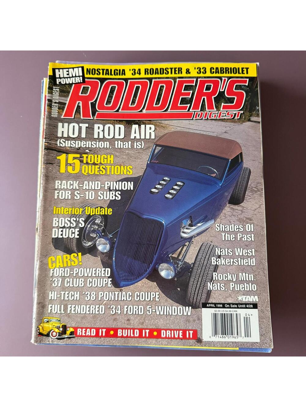 Vintage Hot Rodder Chevy Auto Magazine Custom Rodder B2